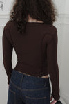 BASERANGE Long Sleeve T-Shirt TTML Collection Ribbed Cotton Portugal BAS-TACTILE TTML-RB-SP24-TACTILE TTML